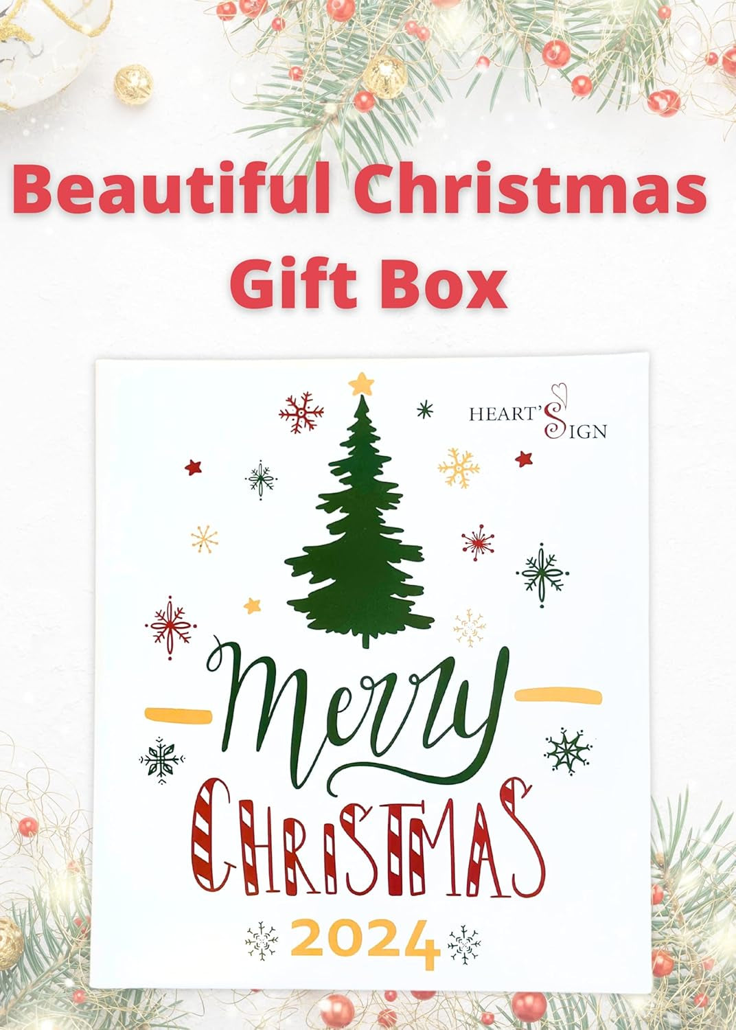 Set of 3 Babys First Christmas Photo Frame Ornament 2024 | My First Christmas Ornament with Photo Frame | Babys 1St Christmas Ornament 2024